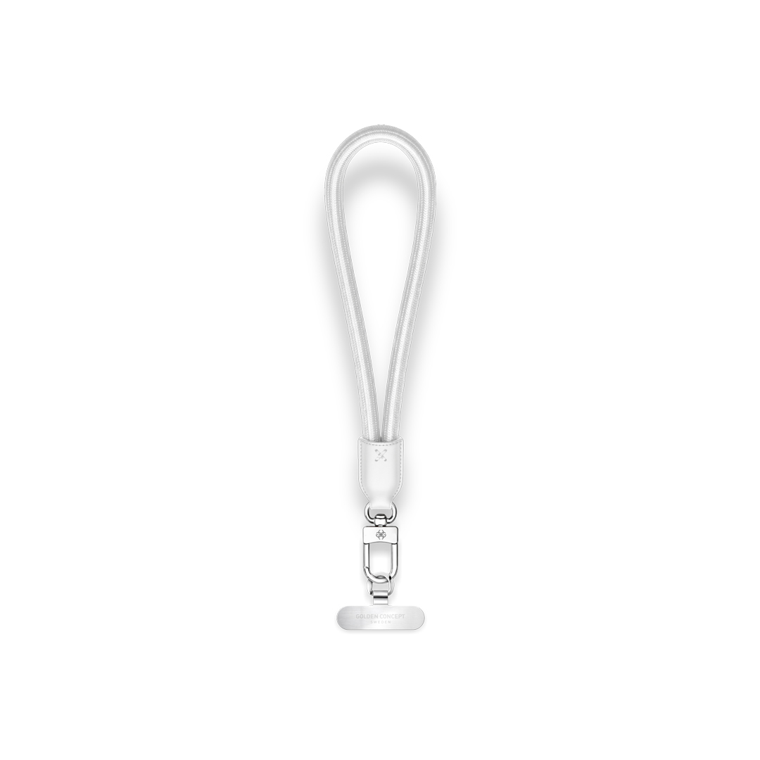 Golden Concept iPhone Wrist Strap – White