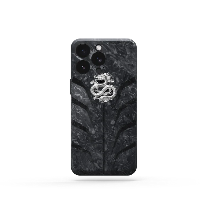 Golden Concept Magnetic Shield iPhone 16 Pro Case – Silver Dragon-RSC16