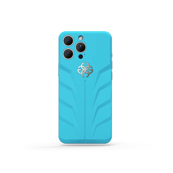 Golden Concept Magnetic Shield iPhone 16 Pro Case – Curacao Blue-RSR16
