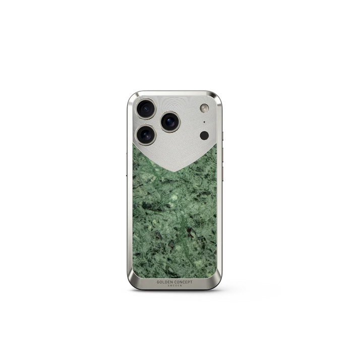 Golden Concept Magnetic Shield iPhone 17 Pro Case – Verde Issorie Marble Edition