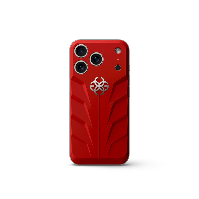 Golden Concept Magnetic Shield iPhone 17 Pro Case – Rosso Corsa